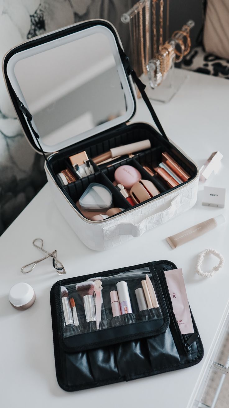 Organizador De Maquillaje Joyero Espejo