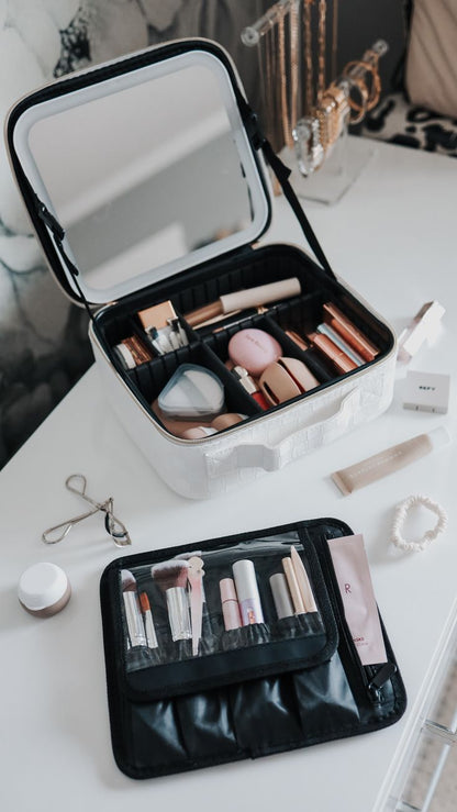 Organizador De Maquillaje Joyero Espejo